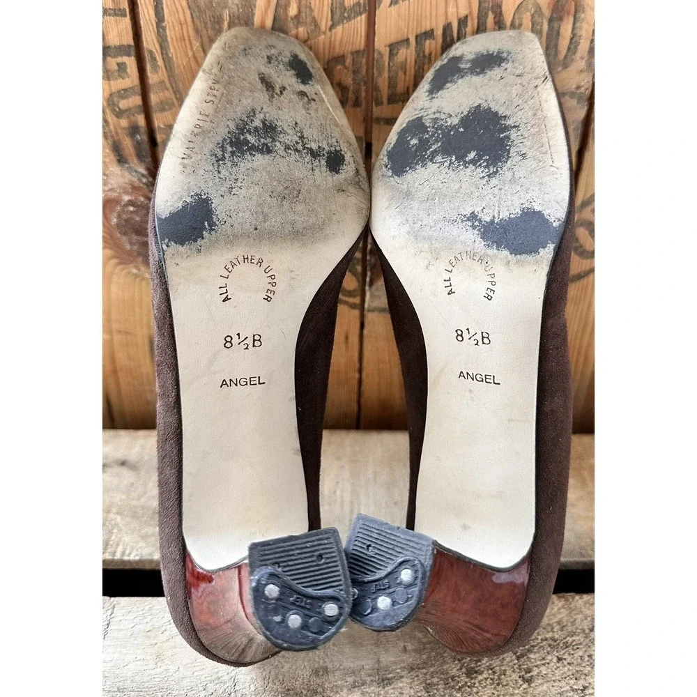 Valerie Stevens Heeled Pumps Angel‎ Brown Size 8.5 B Business